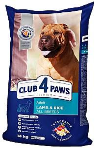 Hrana uscata pentru caini Club4Paws Adult Lamb&Rice All Breeds 14kg