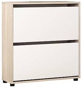 Обувница Mobildor Lux Leo 60 2D (60x27x86H см) Дуб Сонома / Белый