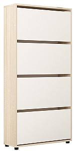 Обувница Mobildor Lux Leo 60 4D (60x27x164H см) Дуб Сонома / Белый