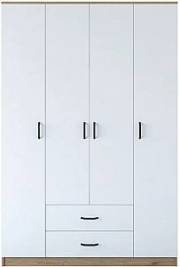 Шкаф Mirage Meble BA112 4D2S Орех (Коричневый)/(Белый)