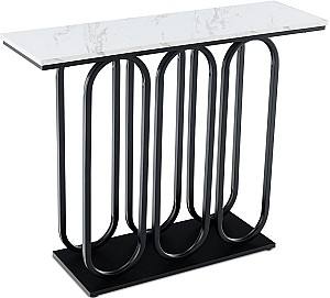 Консольный столик Costway JV11235BK Черный/Белый