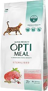Hrana uscata pentru pisici Optimeal Cat Sterilised Beef&Sorghum 4kg