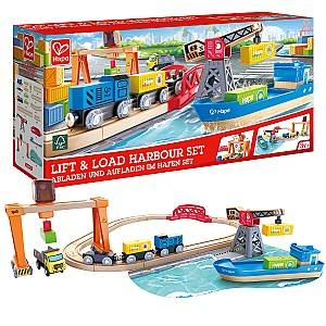 Набор игрушек Hape Погрузка и Разгрузка в Порте E3791