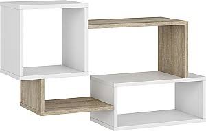 Полка на стену MG-Plus Trio 005 White/Oak Sonoma