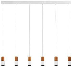 Lustra TK Lighting Elit 6308 White/Wood