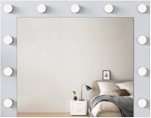 Зеркало Mirage Meble EF108 White