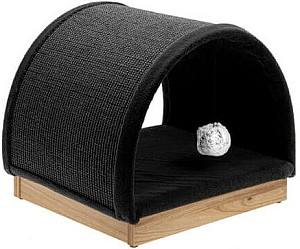 Когтеточка для кошек ECOMFY Half Moon Eco Grey 35x60см