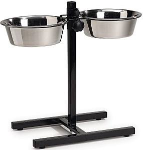 Bol de hrana pentru caini Beeztees Oțel Inoxidabil Negru 653561