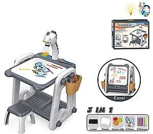 Sevalet Essa Toys Proiector Multifuncțional și Tabla de Desen SY 3 în 1 cu Modul Dublu
