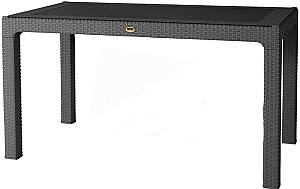 Стол садовый Heniver Rattan Table 140x80 Антрацит (серый)