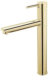 Смеситель для умывальника FDESIGN Flusso Gold FD1-FLS-2L-55 (18932)