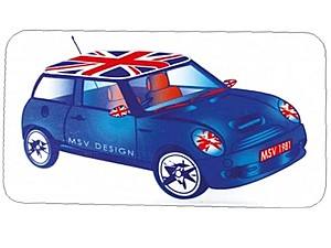 Коврик для ванной MSV Синий 45x75см