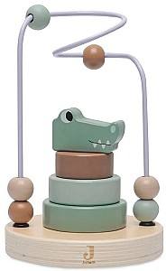 Jucarie interactiva Jollein Bead Maze Croco
