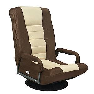 Fotoliu gaming Costway HW65937BN Brown/Beige