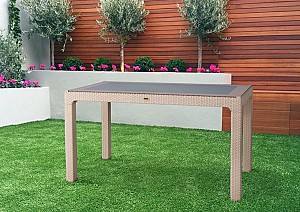 Стол садовый Heniver Rattan Table 140x80 (Cappuccino)
