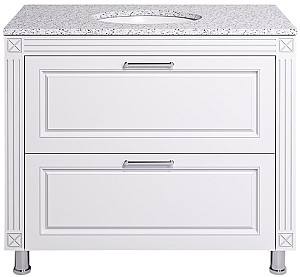 Dulap sub lavoar Supraten Napoleon 100 (GR 100) Alb/Argint