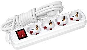 Сетевой фильтр Horoz 4 гнезда 3 м 16 A (200.403.402)