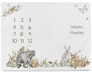 Коврик для детей Ceba Baby Milestone Mat Basic Animals