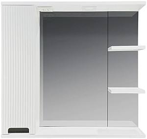 Шкаф в ванную Bayro Positano 800x750 Белый Мат Левая