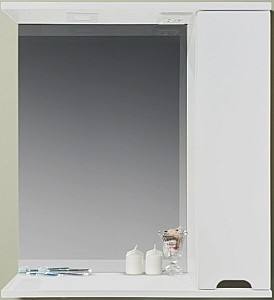 Шкаф в ванную Bayro Etna 700x750 Белый Мат Правый