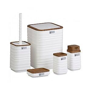 Accesoriu VLM Luna Square 5buc. lemn alb (322106)