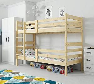 Pat copii BMS Group Eryk saltea 90x190 (Natural)