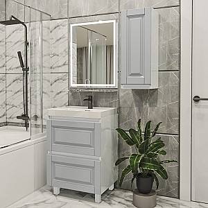 Комплект мебели для ванной PS Lotos 60-30 (кр./ДСП) Светло-Серый