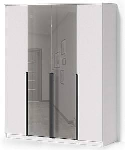 Шкаф Fabrik Home Linia 1600 (с зеркалом) Белый Ясень