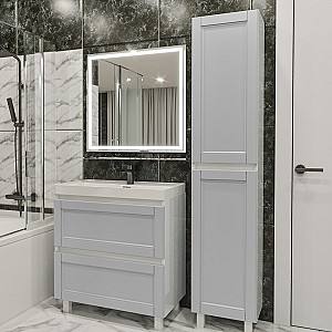 Комплект мебели для ванной PS Lilia 80-193 (кр./ДСП) Светло-Серый