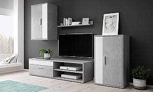 Стенка Yasen Мини Барато Бетон (Серый) / Нимфея Альба