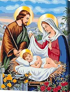 Tablou pe numere BrushMe Sfânta Familie