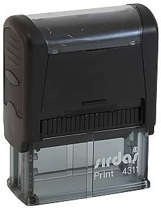 Печать MobiStamps 4311C синяя, 14x38 мм