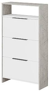 Dulap pentru incaltaminte DECO Kaju Alb/Lagina(Gri)