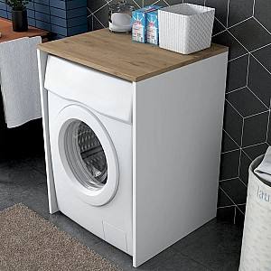 Raft pentru baie Mirage Meble Rani KD103 S (White/Walnut)
