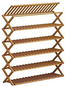 Raft pentru incaltaminte VLM RM13 Din Bambus Pliabil