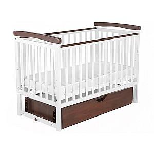 Детская кроватка Eucalyptus Charlene-Combi Premium (DS-301) Белая/Орех