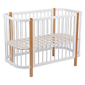 Patut copii Polini Kids Simple 350 White/Natural