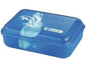 Set de recipiente alimentare Step by Step Happy Dolphins Turquoise (139280)