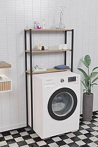 Шкаф в ванную Prestige 70x21x150 3 полки (Pine/Black)