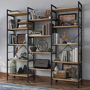 Стеллаж Mirage Meble HC107 (Walnut/Black)