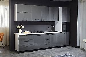 Кухонный гарнитур Ambianta Bonita 3 м Антрацит