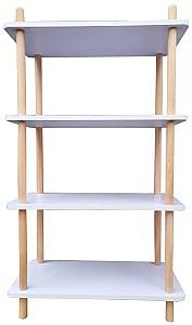 Etajera MG-Plus L 04 Alb/Stejar