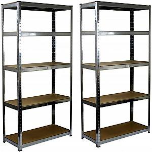 Cтеллаж складской GardenLine GWI0885 (Silver/Brown)