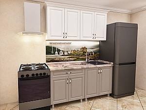 Set mobila bucatarie PS Mini 1.2 m (MDF pelicula) Stejar Polar / Stejar Concordia