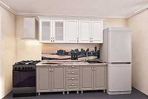 Set mobila bucatarie PS Lena 1.6 m (MDF pelicula) Stejar Polar / Stejar Concordia