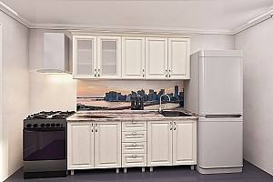 Кухонный гарнитур PS Лена 1.8 м (МДФ плёнка) Алебастр