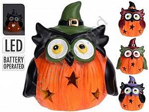 Подарок на хэллоуин Halloween Сова в шляпе 8см