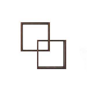 Полка на стену Fabrik Home №04 Темный Орех