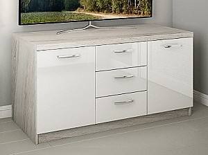 Комод PS БХ-150 (3 ящ.) Дуб Кортона / Белый