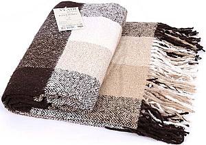 Pled Vladi Palermo 140x200 (Lână 20%, Poliester 40%, Acril 40%) Maro / Bej